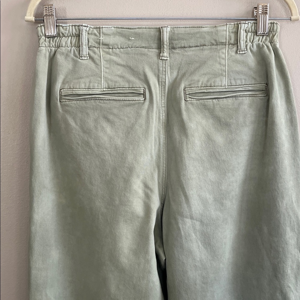 American Eagle high waisted stretch olive green jeans size 8 long - Picture 7 of 12